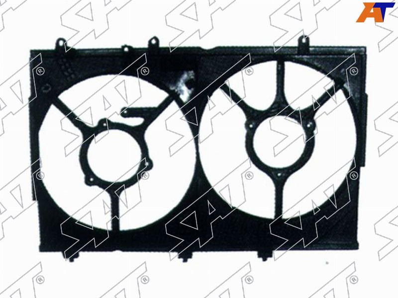 Диффузор радиатора Mitsubishi Outlander 02-09  / Airtrek 01-05