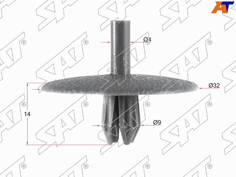 Клипса кузова GM (Продажа по 10шт)