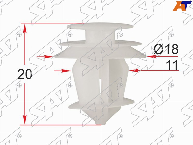 Клипса крепежная TOYOTA /LEXUS (Продажа по 10шт)