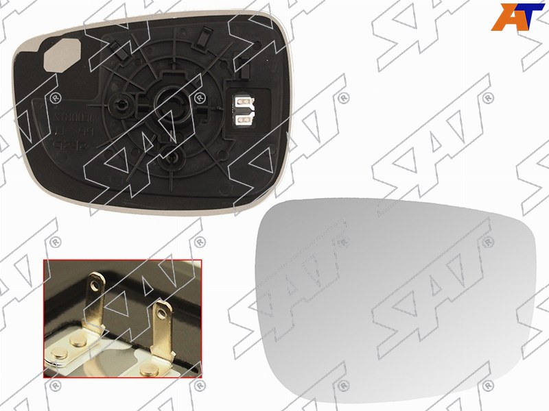 Полотно зеркала Mazda CX-5 14-17 (Справа / Обогрев)