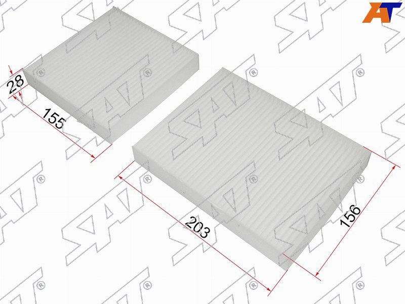 Фильтр салонный Citroen C3 09-16  / DS3 09-16