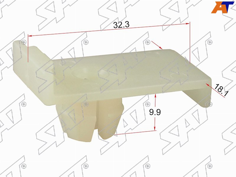 Клипса крепления стекла MAZDA (Продажа по 10шт)