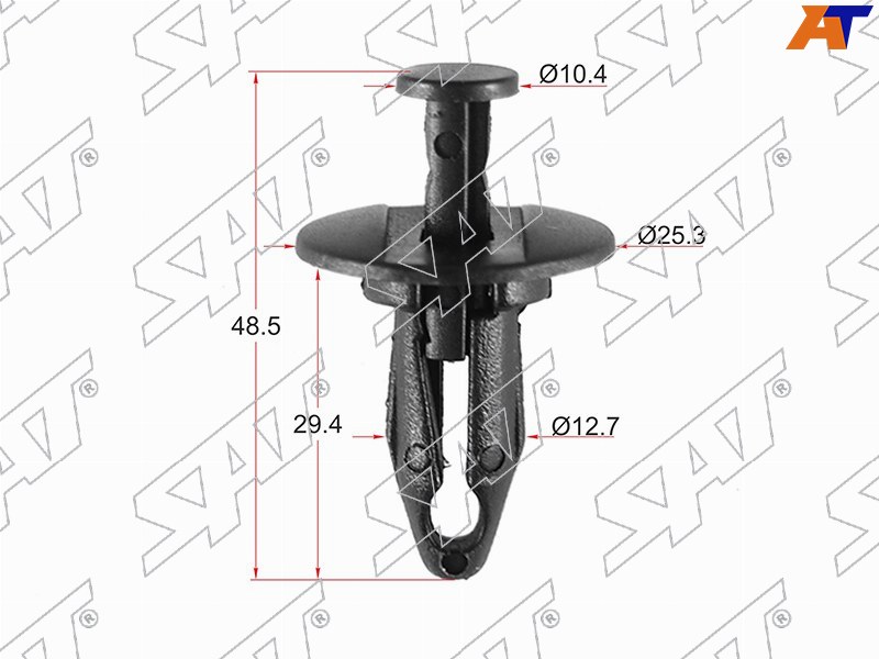 Клипса защиты бампера GM (Продажа по 10шт)