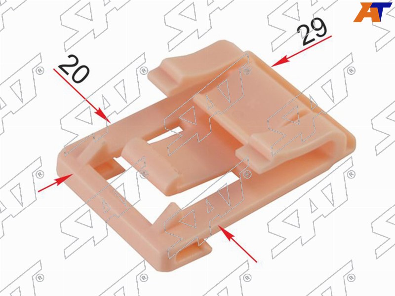 Клипса крепления бокового стекла HONDA (Продажа по 10шт)