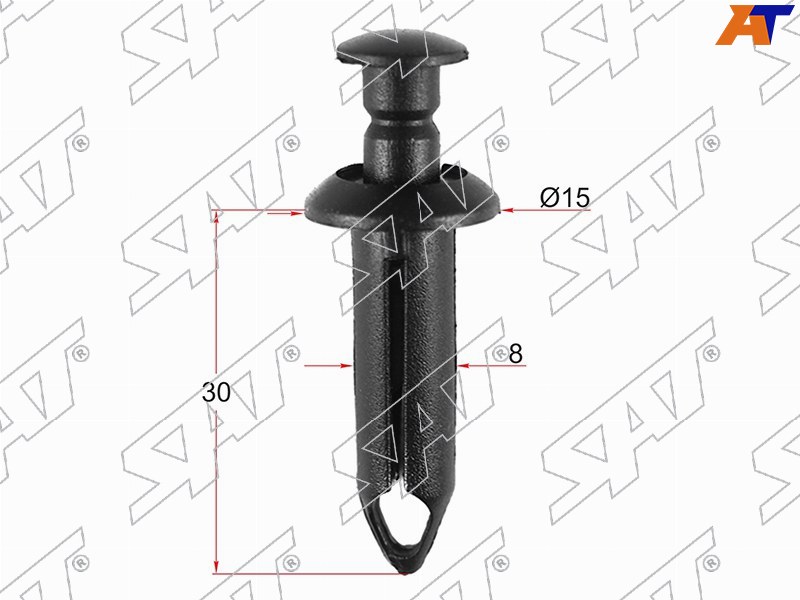 Клипса защиты бампера GM (Продажа по 10шт)