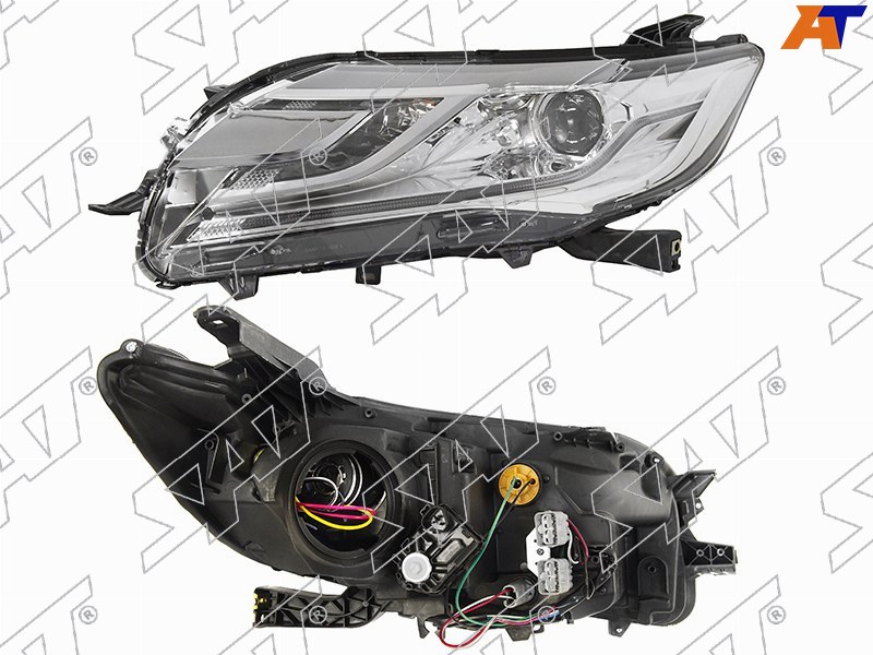 Фара Mitsubishi Pajero Sport 16-21 (Слева / Галоген / ДХО / С электрокорректором)
