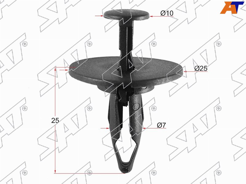 Клипса защиты бампера GM (Продажа по 10шт)