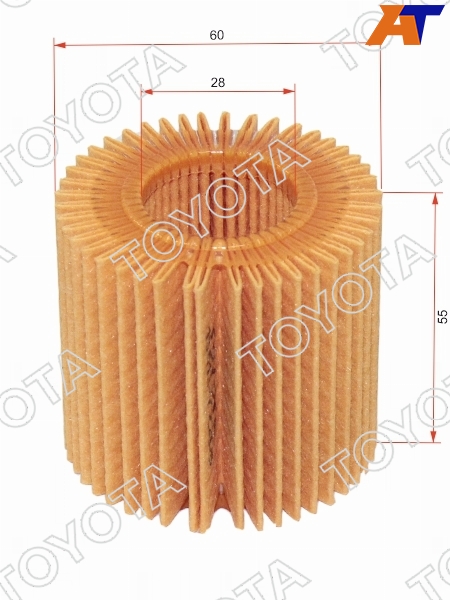 Фильтр масляный Toyota Corolla (E180) 12-19  / Passo 16-23