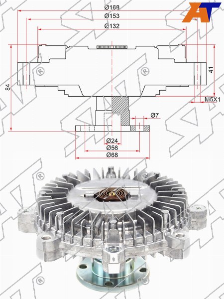 Вискомуфта Mitsubishi L200 96-06
