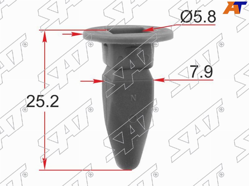 Клипса крепежная VAG (Продажа по 10шт)