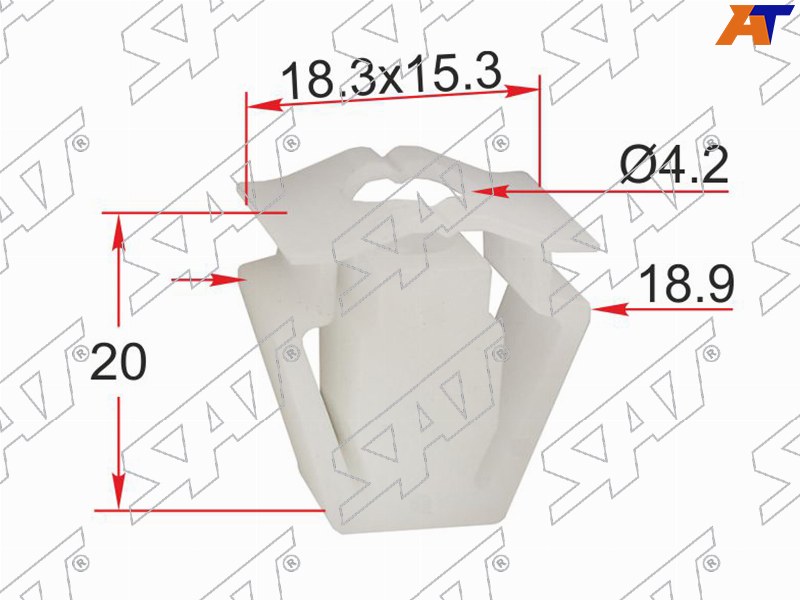 Клипса крепления бампера VAG (Продажа по 10шт)