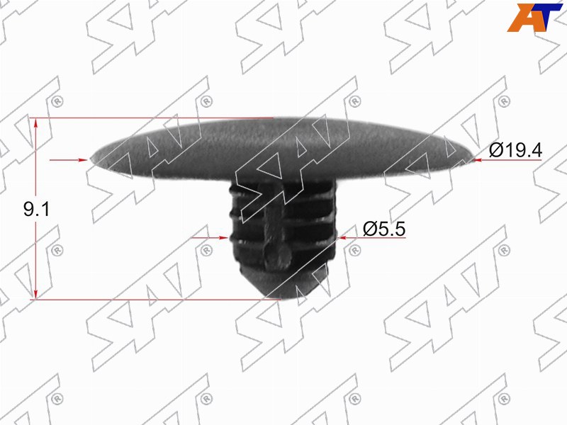 Клипса капота FORD (Продажа по 10шт)