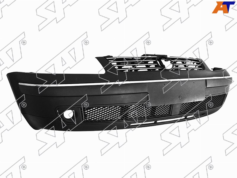 Бампер передний Volkswagen Passat 96-00 (Под молдинг(и))