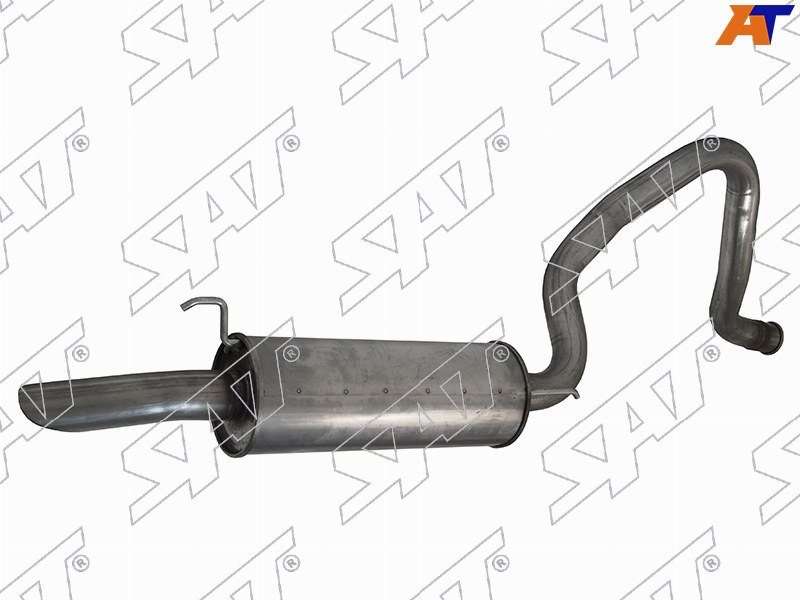 Глушитель Toyota Land Cruiser (J100) 98-07  / Lexus LX 98-07 (Задняя часть / 2UZ-FE /1HDFTE)