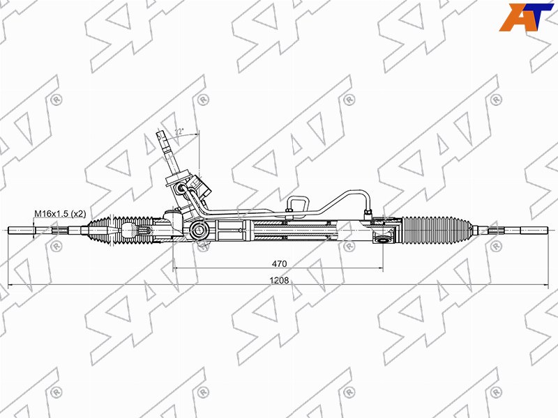 Рейка рулевая Chevrolet Cruze 09-15 / Lacetti 04-13 (Левый руль)