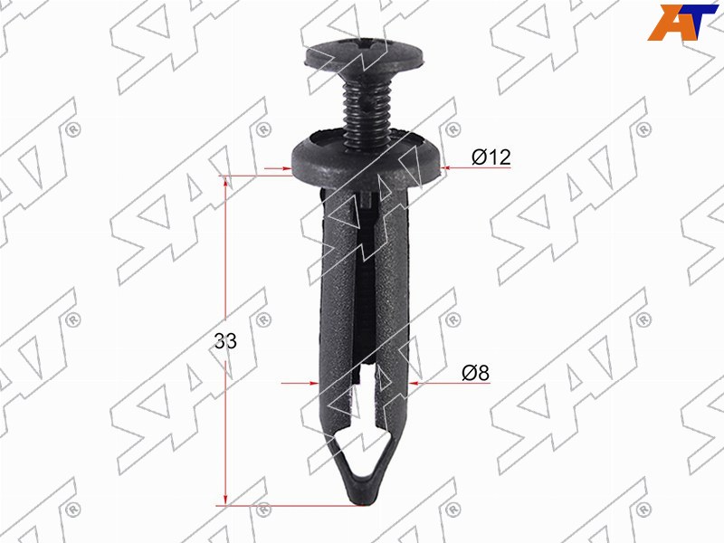 Клипса защиты бампера GM /FORD (Продажа по 10шт)