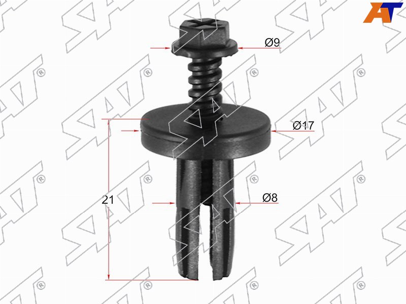 Клипса защиты бампера NISSAN (Продажа по 10шт)