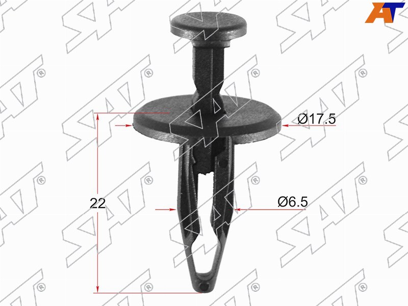 Клипса защиты бампера GM (Продажа по 10шт)