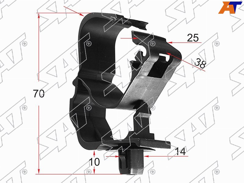 Клипса крепления трубки эл. проводки TOYOTA /LEXUS (Продажа по 10шт)