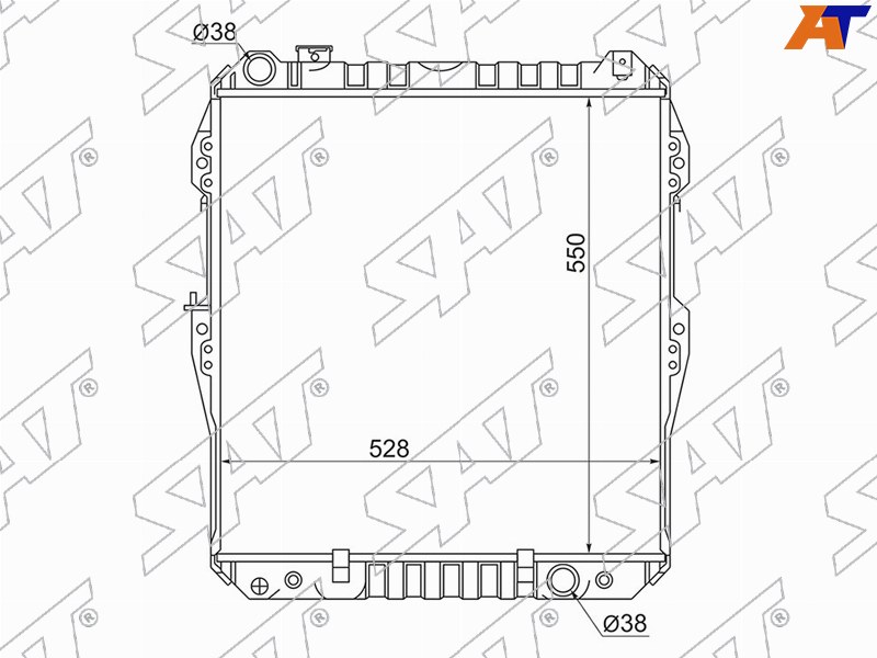 Радиатор Toyota 4Runner 89-95  / Hilux Surf 89-95