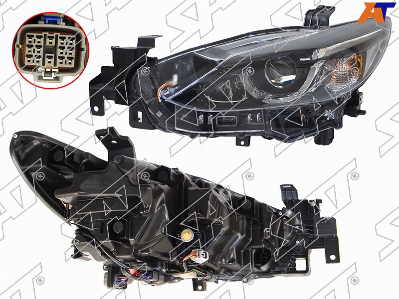 Фара Mazda 6 15-18 / Atenza 15-18 (Слева / LED / С электрокорректором)