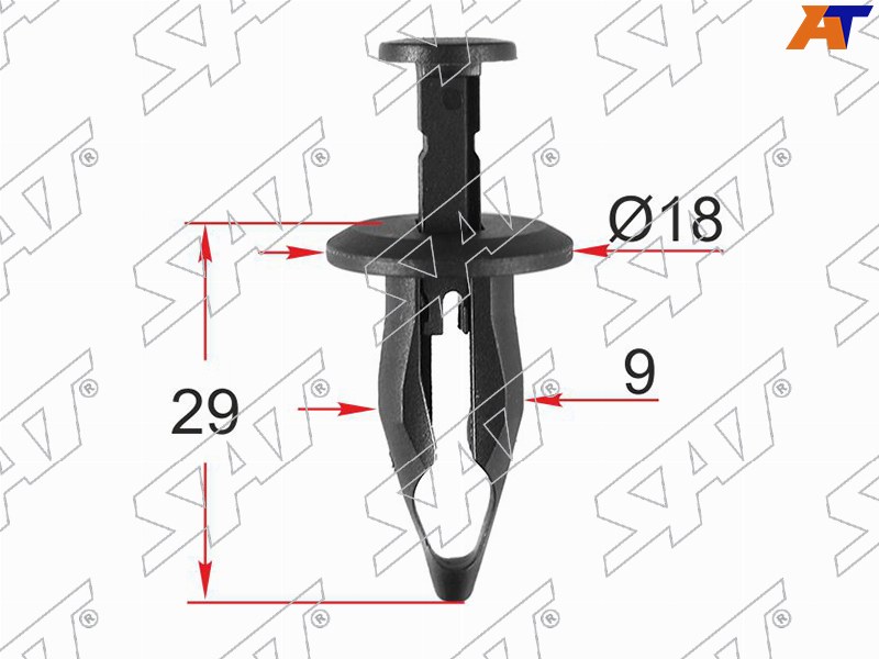 Клипса крепежная GM (Продажа по 10шт)