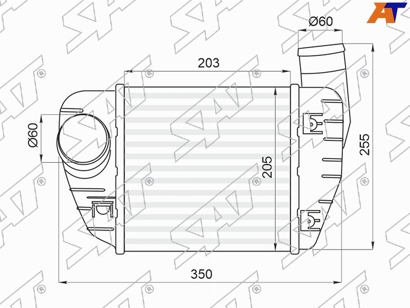 Интеркулер AUDI A6 2.0T /2.0TD 05-11