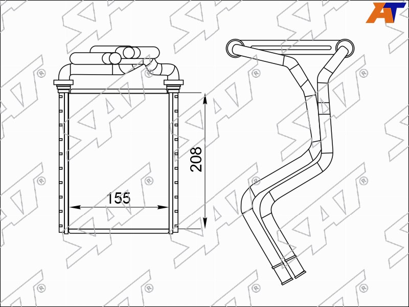 Радиатор отопителя салона Toyota Sienna 06-09