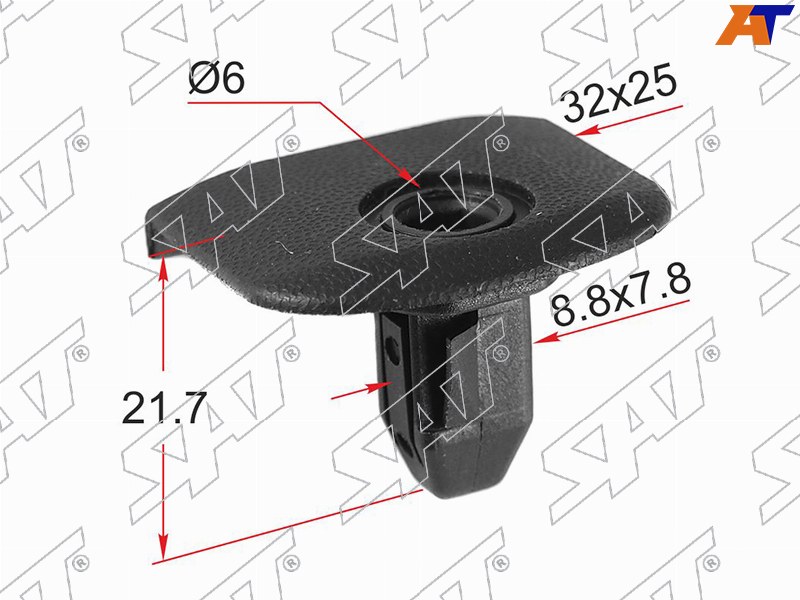 Клипса крепежная SUBARU (Продажа по 10шт)