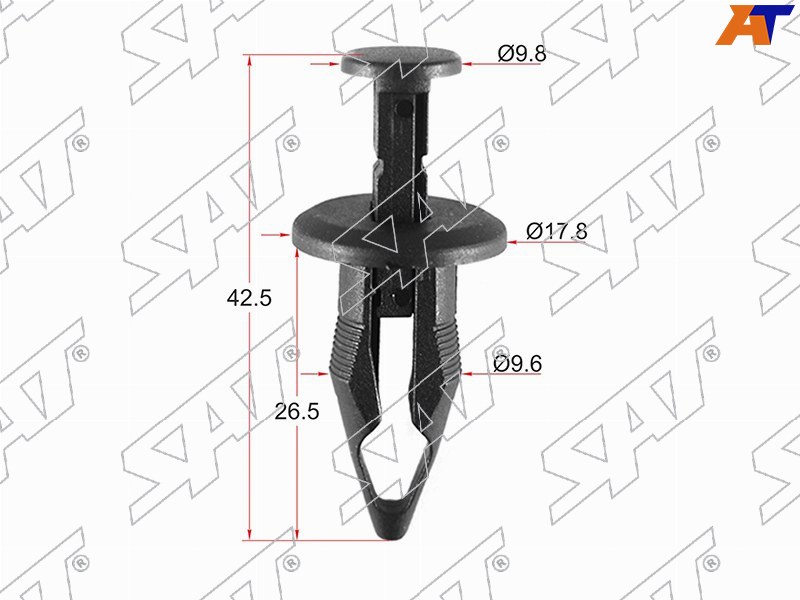 Клипса защиты бампера GM (Продажа по 10шт)