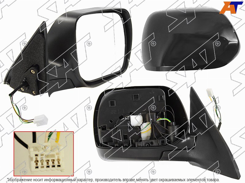 Зеркало Subaru Forester 07-13 (Справа / Обогрев / Регулировка / 5 контактов)
