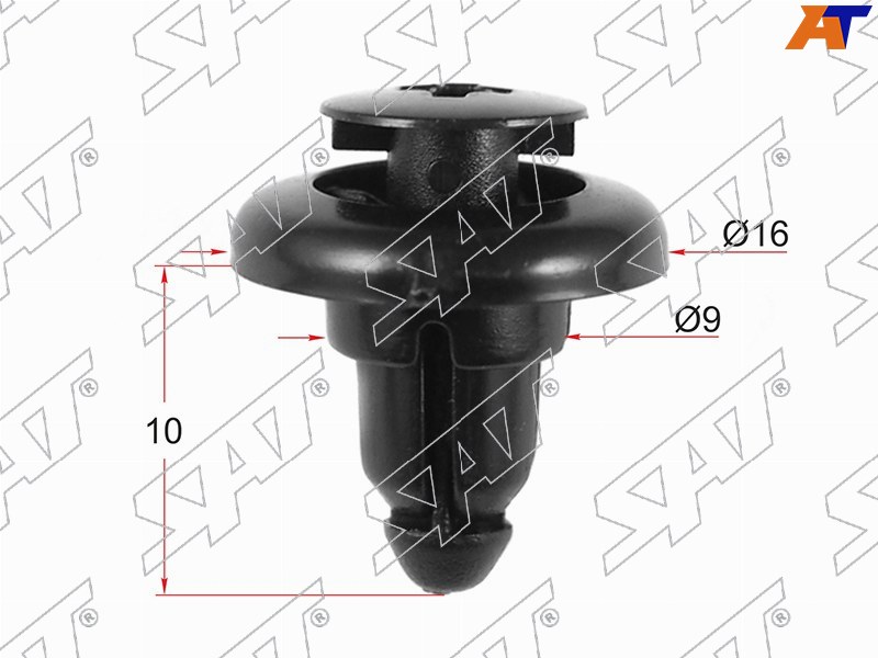 Клипса защиты бампера GM /SUZUKI (Продажа по 10шт)