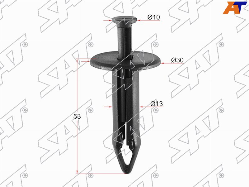 Клипса защиты бампера GM (Продажа по 10шт)