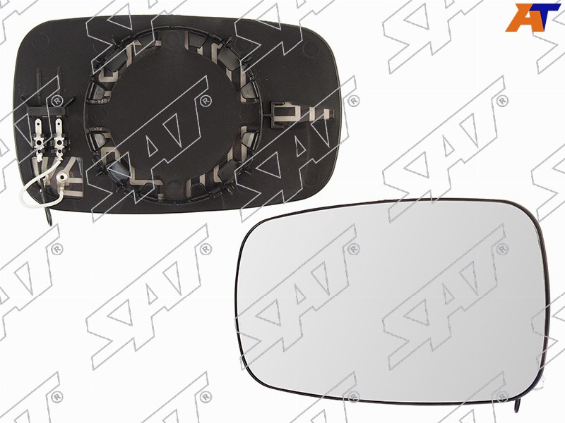 Полотно зеркала Renault Clio 06-09 / Megane 02-09 (Справа / Обогрев / сферическое)