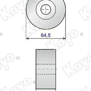 Ролик ремня ГРМ направляющий MMC 4G93,4G94 00-