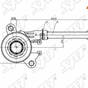 Выжимная муфта сцепления NISSAN /RENAULT 1,5D