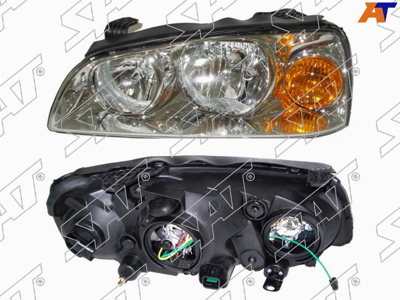 Фара Hyundai Elantra 00-09 (Слева / Ручная регулировка)