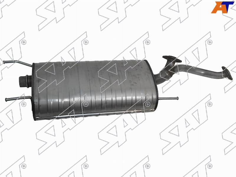 Глушитель Toyota Land Cruiser (J100) 98-07 / Lexus LX 98-07 (Средняя часть / 2UZ-FE)