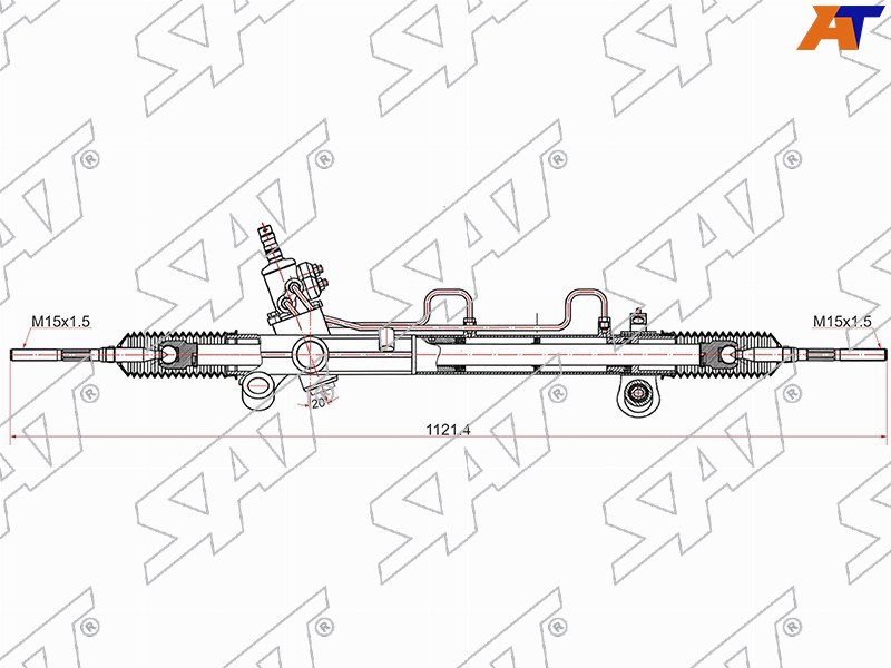 Рейка рулевая Toyota Camry (XV30) 01-06 / Lexus ES 01-06 (Левый руль)