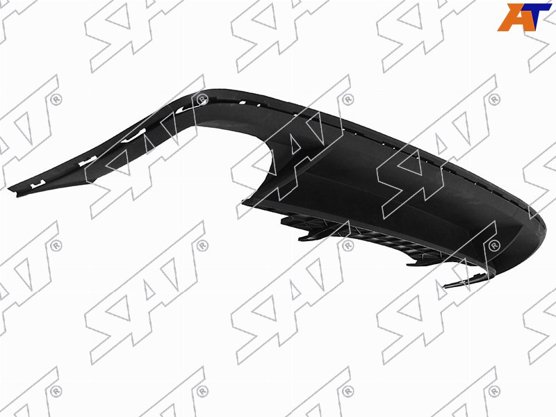 Накладка бампера Volkswagen Passat 10-15 (Сзади)