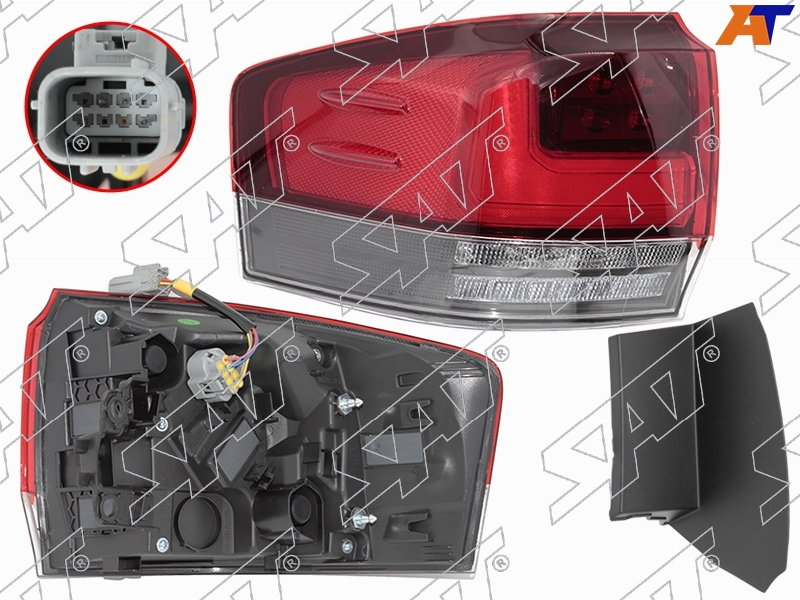 Фонарь задний Toyota Land Cruiser (J300) 21- (Слева / LED / динамический)