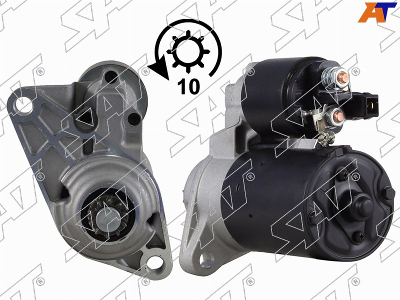 Стартер Volkswagen Golf 97-06  / Polo 01-09 (0,9 kW / Z=10)
