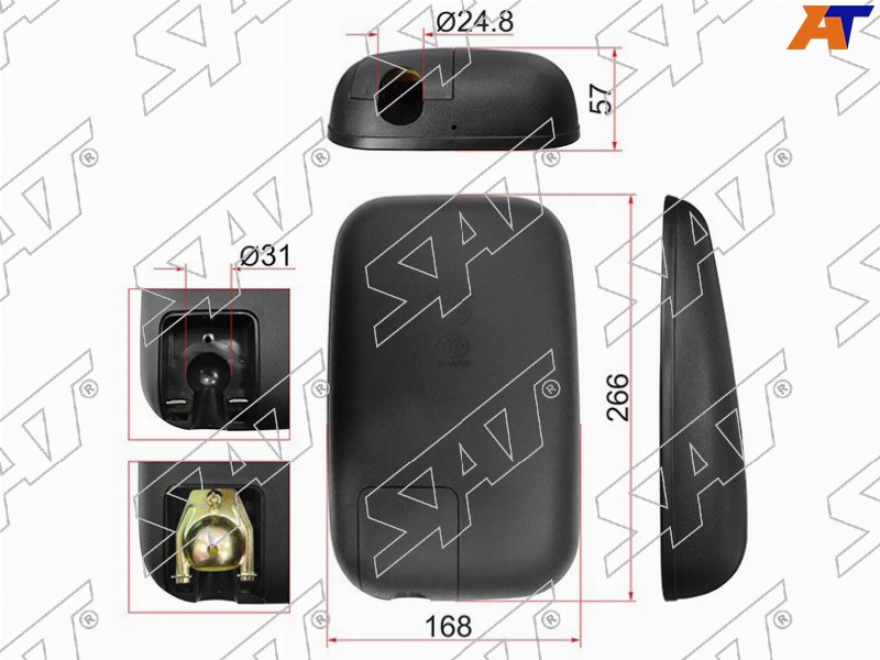 Зеркало (MITSUBISHI CANTER FE (266x168mm))