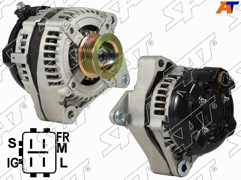 Генератор Toyota Land Cruiser (J100,J200) 98-12 / Lexus GX 02-09 (2UZFE 12V 140A)