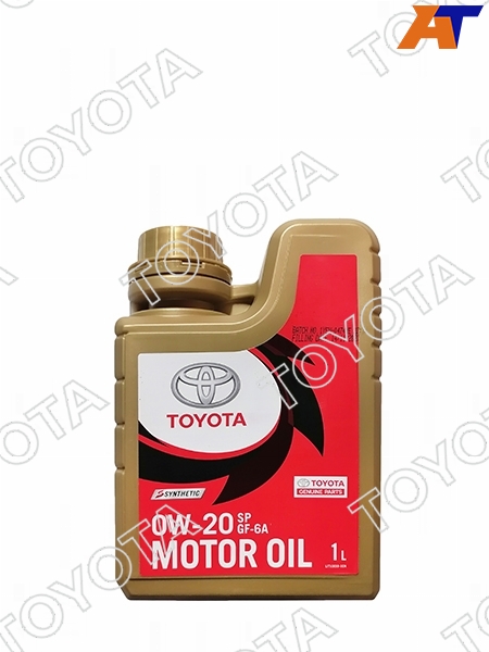 Масло моторное TOYOTA (пластиковая канистра) 0W-20 SP /GF-6A 1Л (Синтетика) ОАЭ