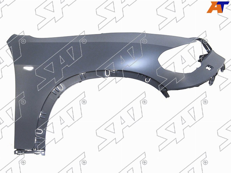 Крыло переднее BMW X5 10-13 (Справа / Под поворот(ы) / Под молдинг(и) / Под омыватели фар / пластик)