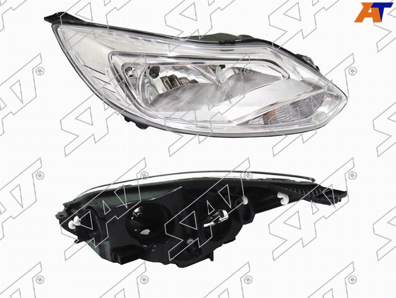 Фара Ford Focus 10-15 (Справа / Галоген / С электрокорректором)