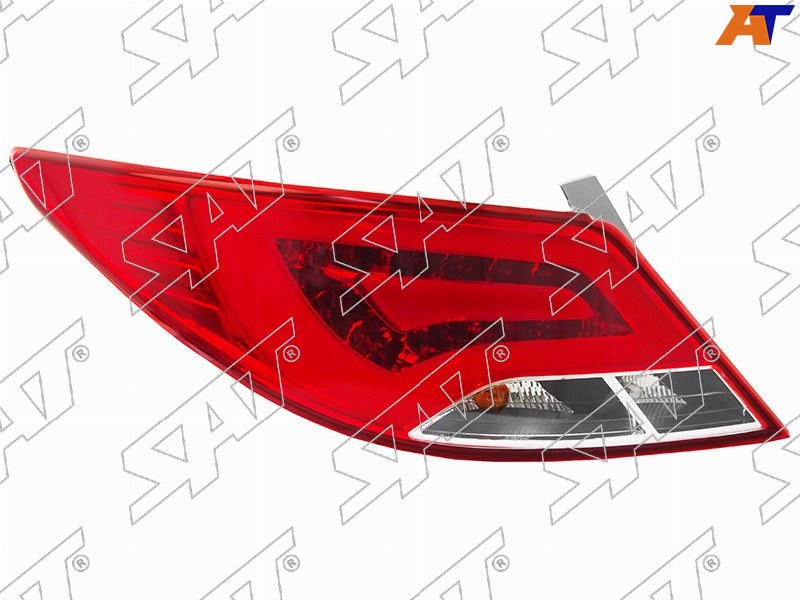 Фонарь задний Hyundai Solaris 14-17 (Слева / Диоды / 4D SED)