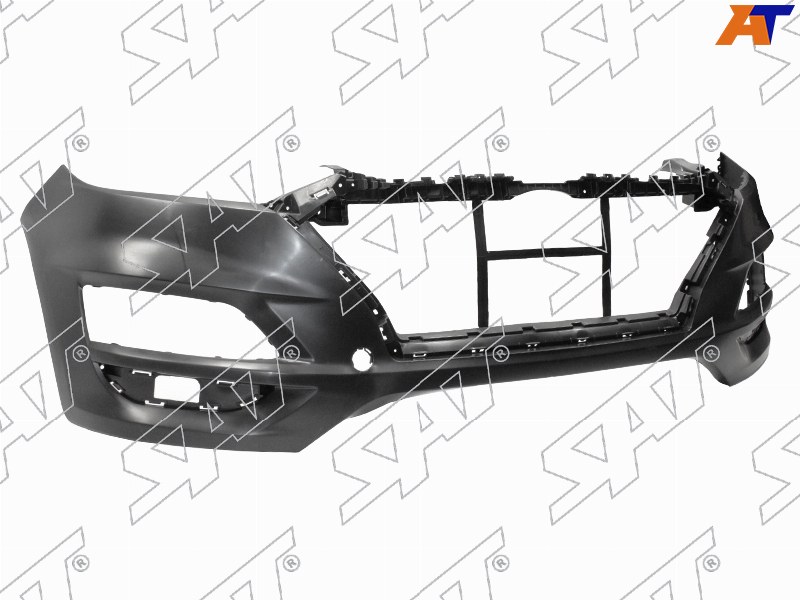 Бампер передний Hyundai Tucson 18-21 (С отверстием под крюк / в сборе с накладкой)