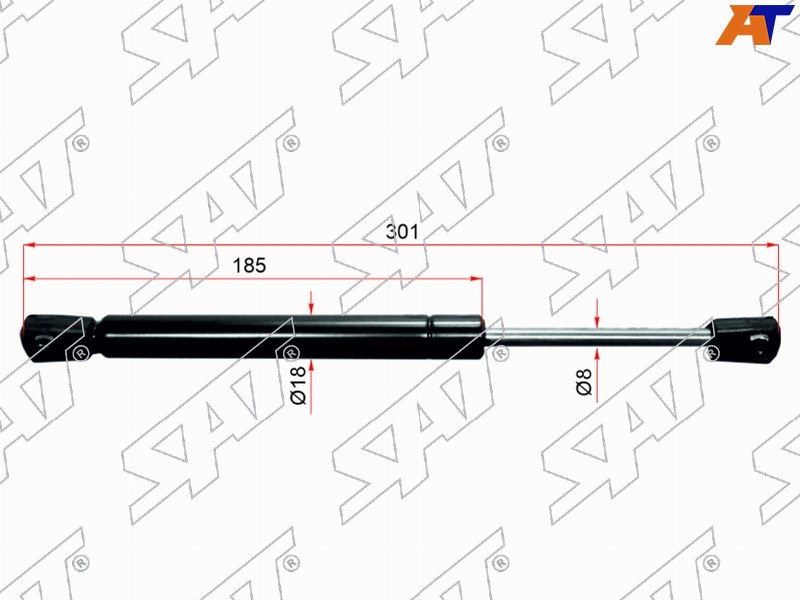 Амортизатор крышки багажника Ford Focus 98-11 (Справа=Слева)